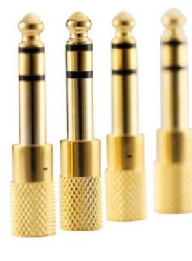 3.5mm to 6.35 mm dpter 3.5 plug to 6.35 Jck Stereo udio