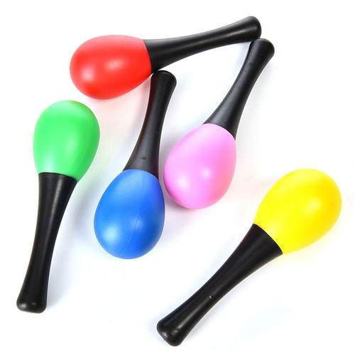 1Pcs Plastic Sand Hammer Maraca Rattle Shaker Kids Musical I