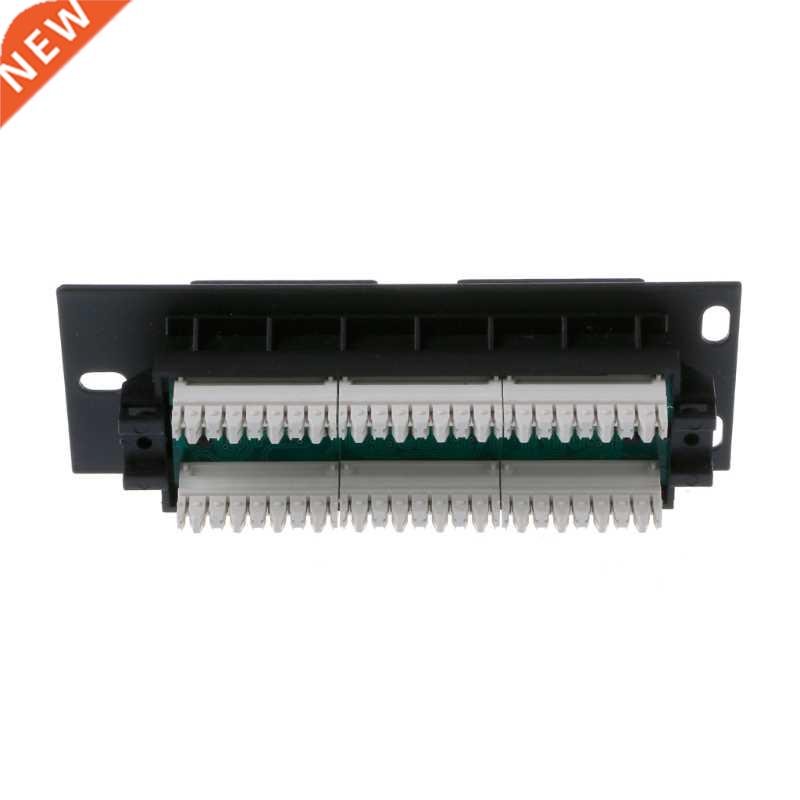 6 Port CAT5 CAT5E Patch Panel RJ45 Networkng Wall Mount Rac