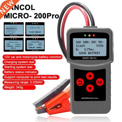 Micro 200Pro 12V 24V Car Battery Tester Digital Alternator