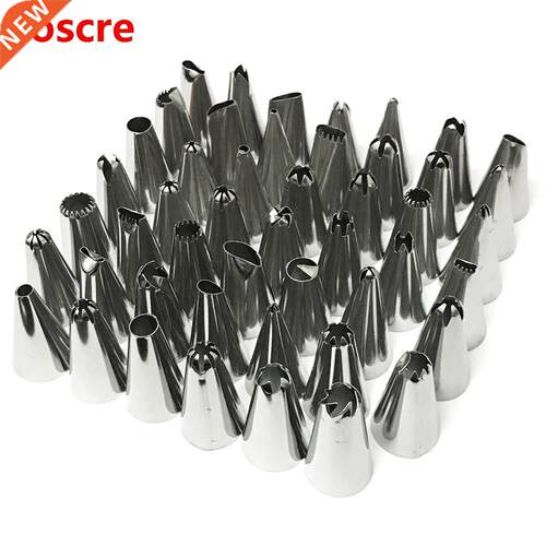 48PCS Piping Pastry Set Cake Baking Tools Accessories Stainl