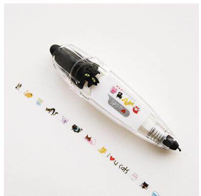 New Arrival Kawaii Animals Push Decorative Correction Tape