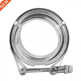 2Pcs 3inch Stainless Steel V-Band Turbo Downpipe Turbo Exhau