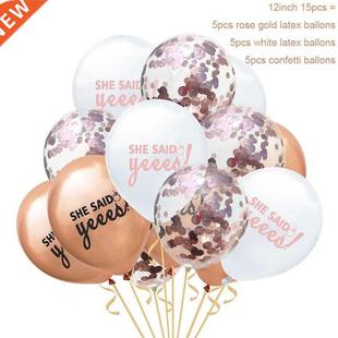 Confetti Wedding Baloon oon Party Latex YORIWOO Bride
