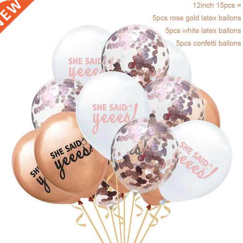 YORIWOO Wedding Party To Be Bride Latex oon Confetti Baloon