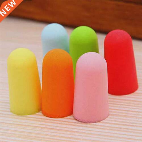 10 Pairs Soft Orange Foam Ear Plugs Tapered Travel Sleep Noi