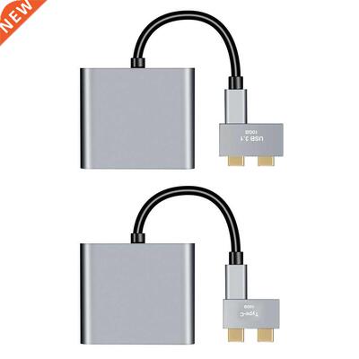 4K HD Type-C to Dual USB Dock Station Adapter Cable HDMI-com