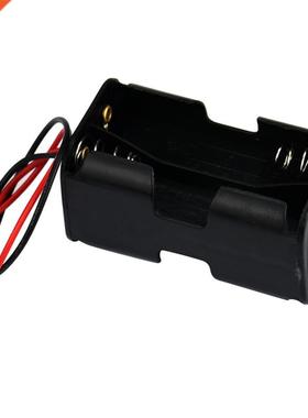 2-slot 4 x AA Battery Back To Back Holder Case Box With Wire