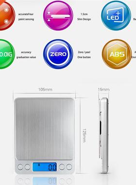 NEW 500/0.01g 3000g/0.1g Pocket Case Postal Kitchen Jewelry