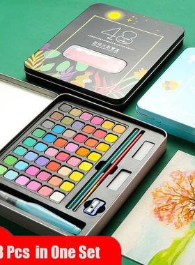 6 Pcs Professional Watercolor Paint Set 48 Colors Painting