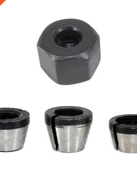 6mm 6.35mm 8mm Collet Chuck Adapter With Nut Engraving Trimm