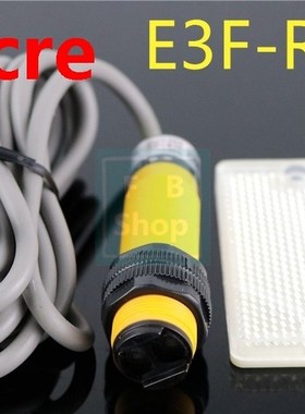 1Pcs E3F-R2N2 Three  Wires M18 DC NPN NC 2m Detection Distan