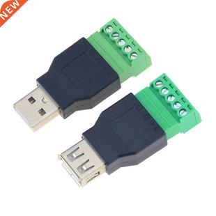 1PCS USB Female To Screw Connector USB Plug Female Jack USB