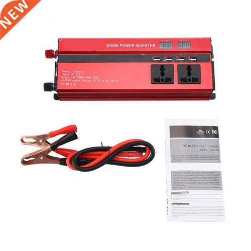 DC 24V to AC 220V LED Display Car Home Converter Power Inver