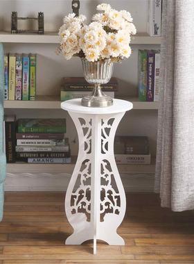 WPC Plant Stand Floor-standing Round Table Plants Flower Pot