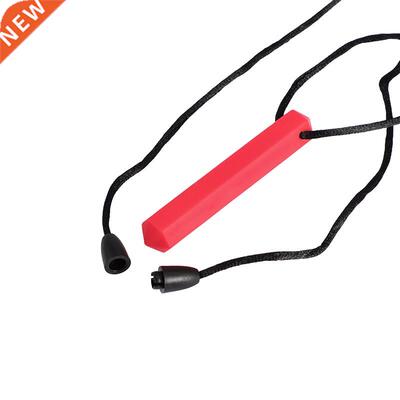 *2PCS Gem Chew Necklace Crystal Teething Pendant Baby Kids S