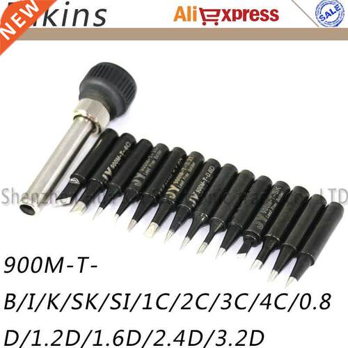 14pcs/lots Black King ESD Lead-free Solder tip + Iron casing