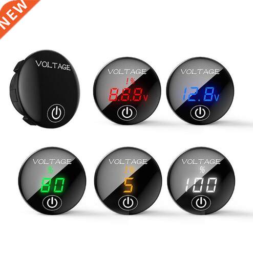DC 5V-48V LED Panel Digital Vtage Meter Car Motorcycle Bat