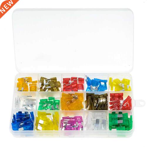 150PCS/Box Car Fuses 5A 7.5A 10A 15A 20A 25A 0A Amp Assortm