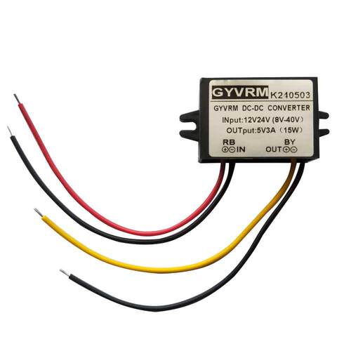 Portable DC/DC Converter Regulator 12V/24V Step Down To 5V 3