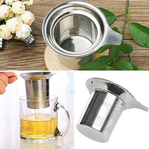 04 Stainless Steel Reusable Mesh Tea Infuser Tea Strainer T