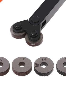 2pcs Diagonal Linear Knurl Wheels Knurling Knurler Tool 1.0/