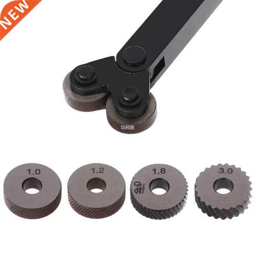 2pcs Diagonal Linear Knurl Wheels Knurling Knurler Tool 1.0/