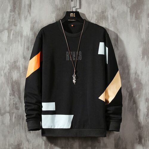 2021 Patchwork Color Sweatshirt Men'S Hoodies Spring Autumn