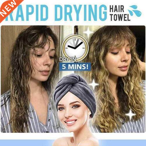 Microfiber Hair Fast Drying Dryer Towel Bath Wrap Hat swimmi
