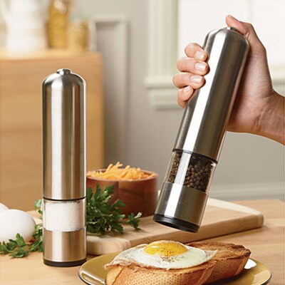 1pc Electric salt and pepper grinding Electronically adjusta