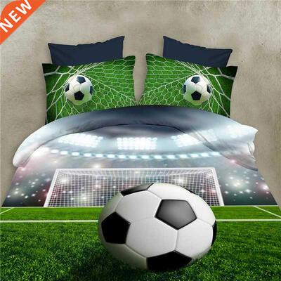 Football Bed Sheets 3D Bedding Sets Quilt Duvet Cover Bed in