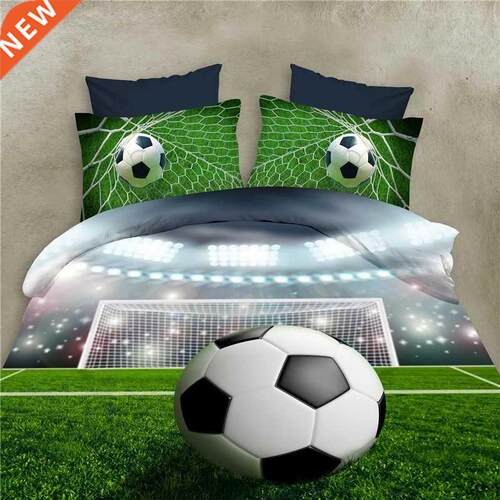 Football Bed Sheets 3D Bedding Sets Quilt Duvet Cover Bed in