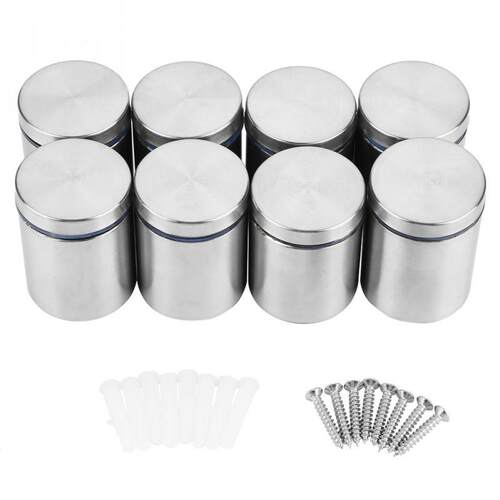 8Pcs M850mm Advertise Fixing Pin Glass Standoff Mounting Bo