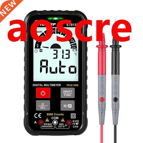 ET8132 Digital LCD Multimeter 6000 Counts Accuracy AC DC Vol