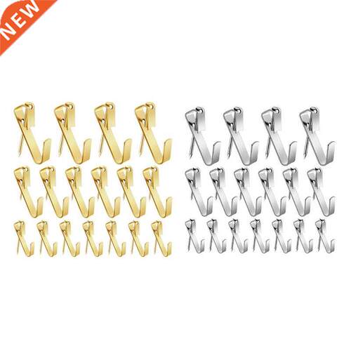 100 Pcs Picture Hangers Photo Frame Hanging Hooks with Nails