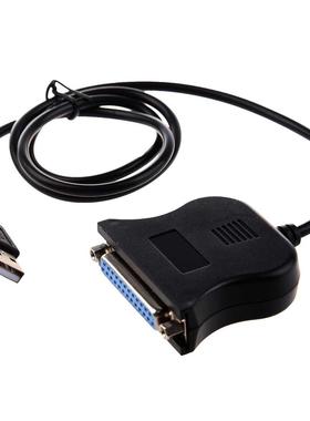black USB Parallel (D-SUB25 pin) conversion printer cable