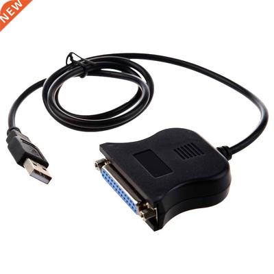 black USB Parallel (D-SUB25 pin) conversion printer cable