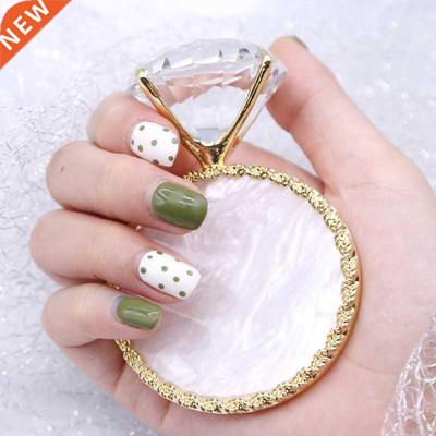 1PC Diamond False Nail Art Plate Tips Display and Golden R