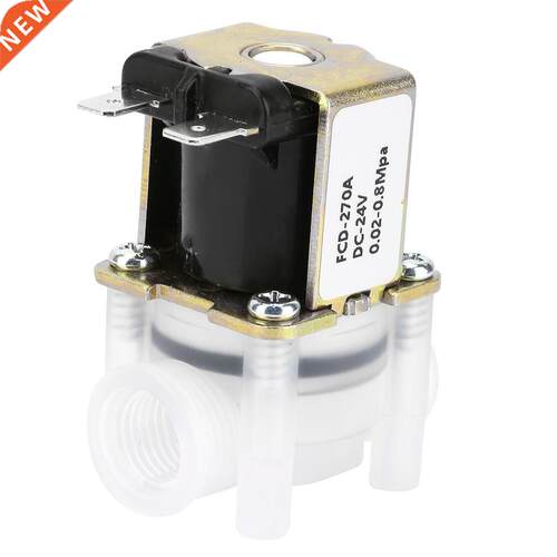 Shut-off Valve 1/4 inch Normally Closed N/C Type 24V DC Pla