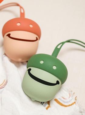 Silicone Mushroom Pacifier Storage Box for Baby Food Grade S