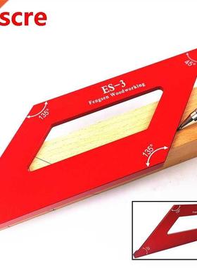 Mult Woodworkng Scrber 45/135 Degree Angle Lne Gauge Squ