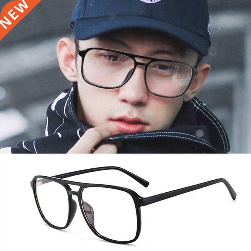 High-quality Unisex Plain glasses women men glasses lens squ