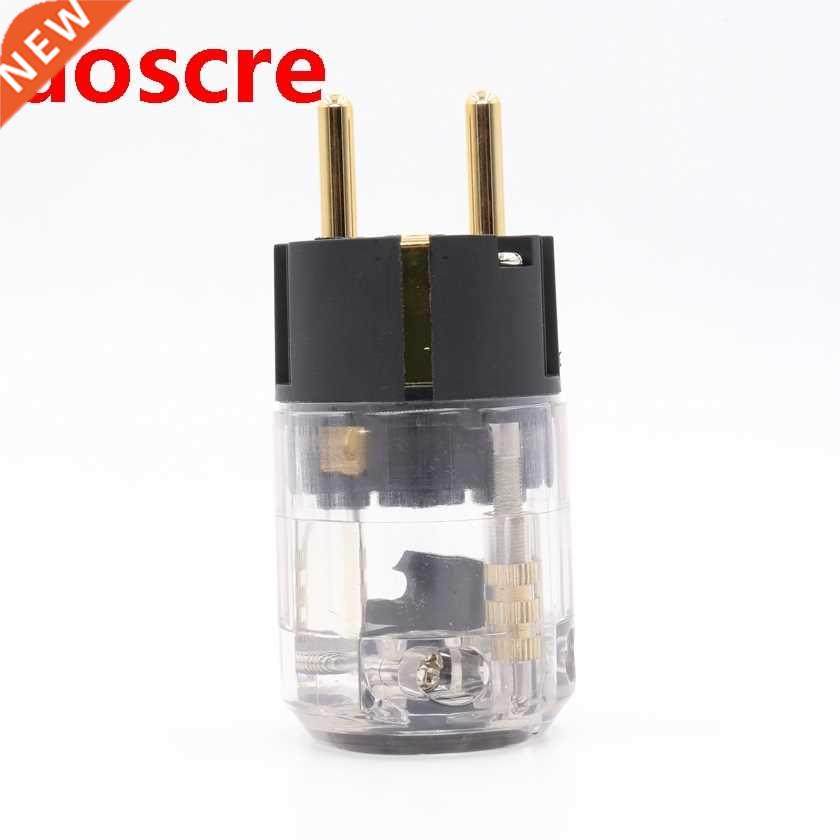2pieces P-029E EU version hifi power plug with hifi audio po