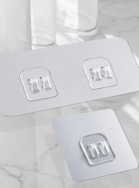 Seamless Adhesive Hooks Wall Mount Rack Strong Non-Marking P