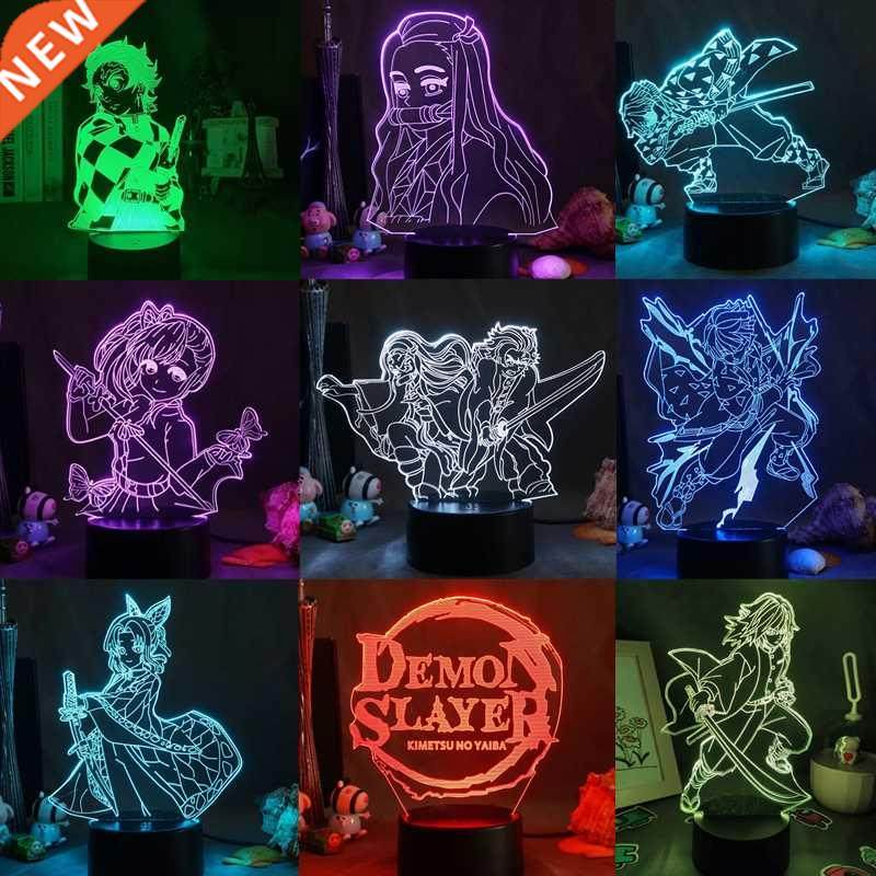 Anime Demon Slayer Acrylic Led Night Light Agatsuma Zenitsu