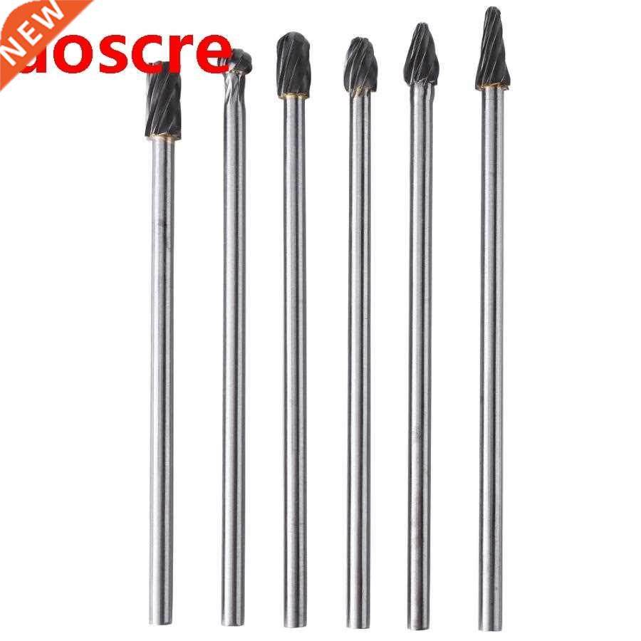 6pcs /pack Tungsten Carbide Aluminum Rotary Files Burr Set 6