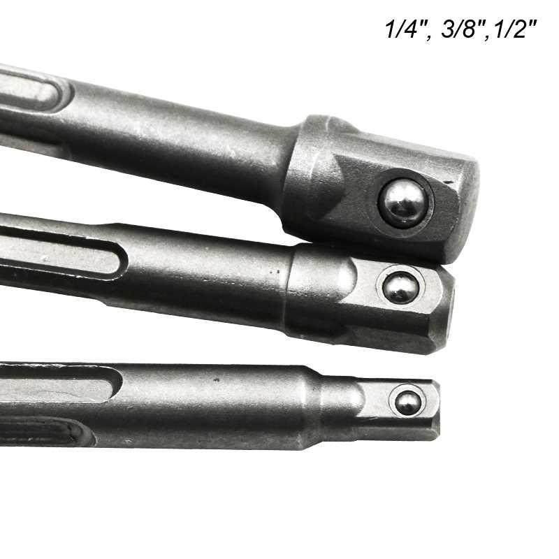 SDS Plus Socket Driver Drills Set Drill Bit Adaptor 1/4&quot