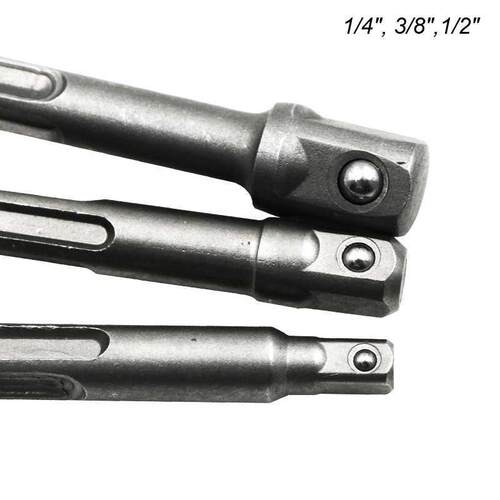 SDS Plus Socket Driver Drills Set Drill Bit Adaptor 1/4&quot