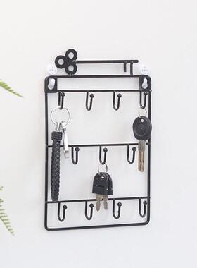 Modern Style Iron Wall Mounted 11 Hangers Hooks Key Holder C