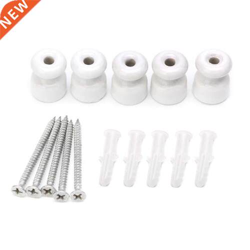 5 pieces porcelain insulator for wall wiring ceramic insula